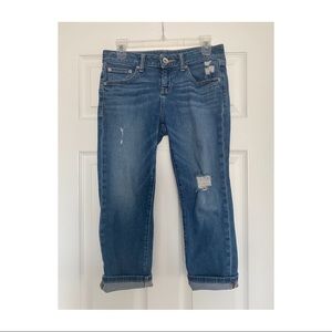 a.n.a. Petite Denim Capri Pants